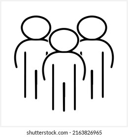 Family icon isolated. People flat clp art. Team vector stock illustration. EPS 10