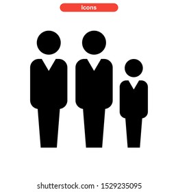 family icon isolated sign symbol vector illustration - high quality black style vector icons
