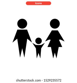 family icon isolated sign symbol vector illustration - high quality black style vector icons
