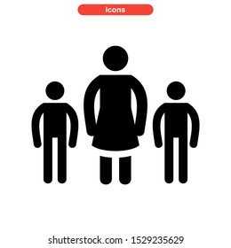 family icon isolated sign symbol vector illustration - high quality black style vector icons
