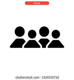 family icon isolated sign symbol vector illustration - high quality black style vector icons

