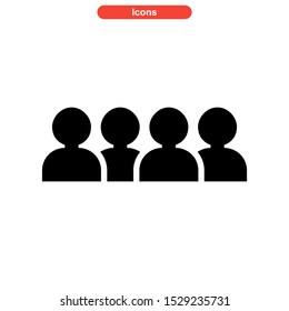 family icon isolated sign symbol vector illustration - high quality black style vector icons
