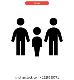 family icon isolated sign symbol vector illustration - high quality black style vector icons
