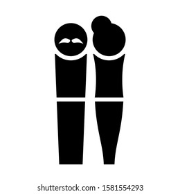 family icon isolated sign symbol vector illustration - high quality black style vector icons
