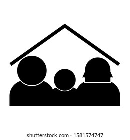 family icon isolated sign symbol vector illustration - high quality black style vector icons
