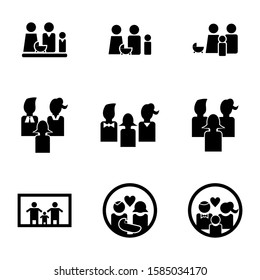 family icon isolated sign symbol vector illustration - Collection of high quality black style vector icons
