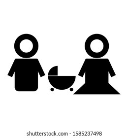 family icon isolated sign symbol vector illustration - high quality black style vector icons
