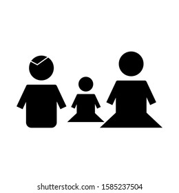 family icon isolated sign symbol vector illustration - high quality black style vector icons
