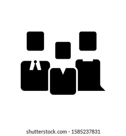 family icon isolated sign symbol vector illustration - high quality black style vector icons
