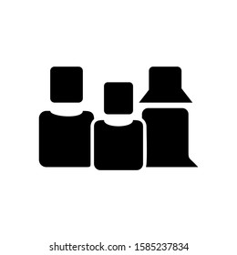 family icon isolated sign symbol vector illustration - high quality black style vector icons
