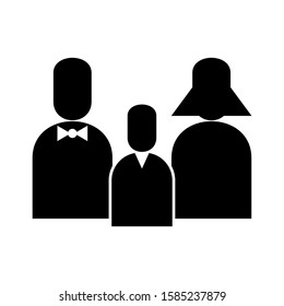 family icon isolated sign symbol vector illustration - high quality black style vector icons
