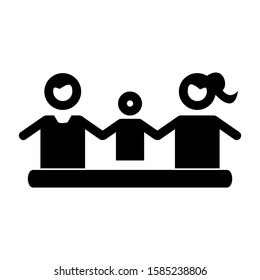 family icon isolated sign symbol vector illustration - high quality black style vector icons
