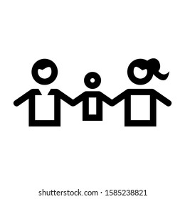 family icon isolated sign symbol vector illustration - high quality black style vector icons
