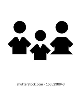 family icon isolated sign symbol vector illustration - high quality black style vector icons
