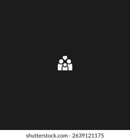 Family icon logo flat vector design
