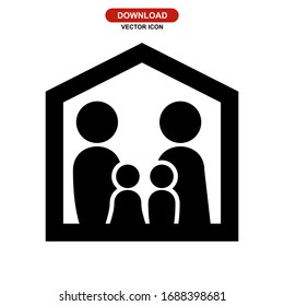 family icon or logo isolated sign symbol vector illustration - high quality black style vector icons
