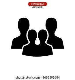 family icon or logo isolated sign symbol vector illustration - high quality black style vector icons
