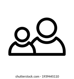 family icon or logo isolated sign symbol vector illustration - high quality black style vector icons
