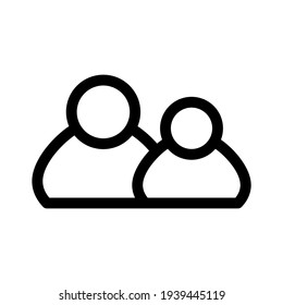 family icon or logo isolated sign symbol vector illustration - high quality black style vector icons
