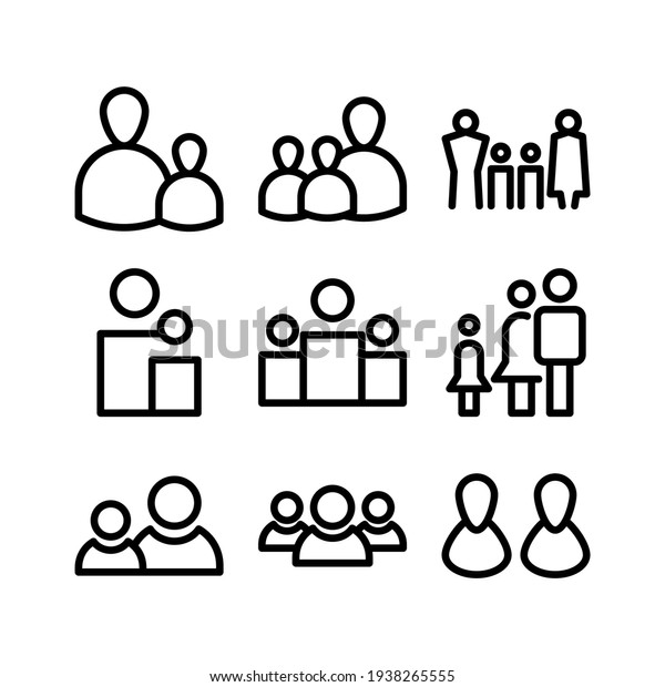 family icon or\
logo isolated sign symbol vector illustration - Collection of high\
quality black style vector\
icons\
