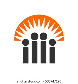 family icon. logo vector. 