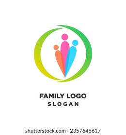 FAMILY ICON LOGO VECTOR TEMPLATE