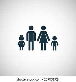 family icon on white background 