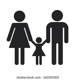 family icon over white background