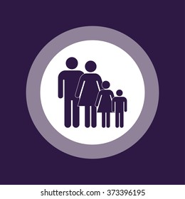 Family Icon . People icon set . Vector illustration
