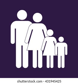 Family Icon . People icon set . Vector illustration