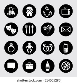 Family icon set