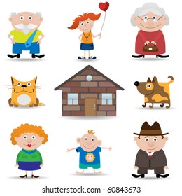 Family icon set