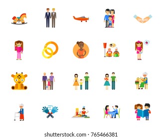 Family icon set