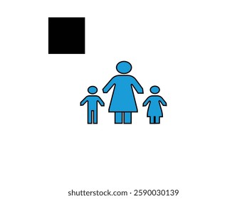Family icon set. Containing parents, mother, father, children, baby, grandparents and household icons. Solid icon collection. Vector illustration. family family tree table consisting of extended famil