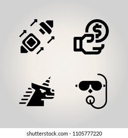 Family icon set. problem, tropical, care and face illustration vector icons for web and design