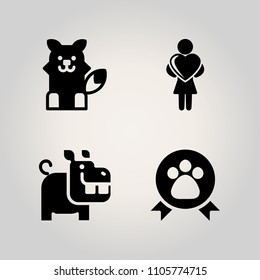 Family icon set. shape, color, simple and isolated illustration vector icons for web and design