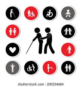 Family icon set for use  