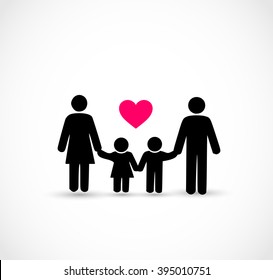 Family icon set vector 