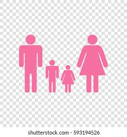 Family icon set vector. Vector. Cyclamen icon on transparent background.