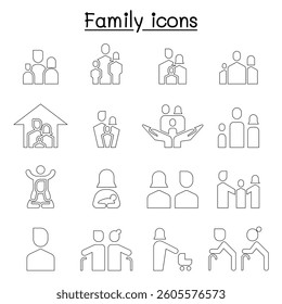 Family icon set vector illustration graphic design