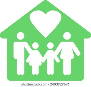 family icon, family sign vector design