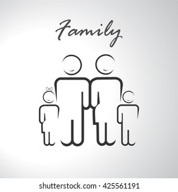 Family icon sign vector illustration