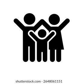 Family Icon silhouette vector illustration isolated