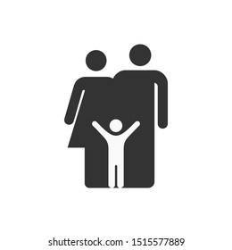 Family icon simple vector sign