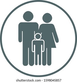 Family icon. Family symbol. Vector illustration