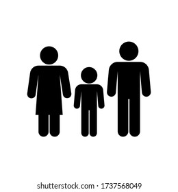 family icon symbol vector on white background