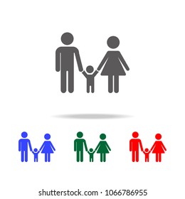 Family Icon in trendy flat style isolated. Elements of family multi colored icons. Premium quality graphic design icon on white background