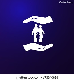 Family Icon in trendy flat style