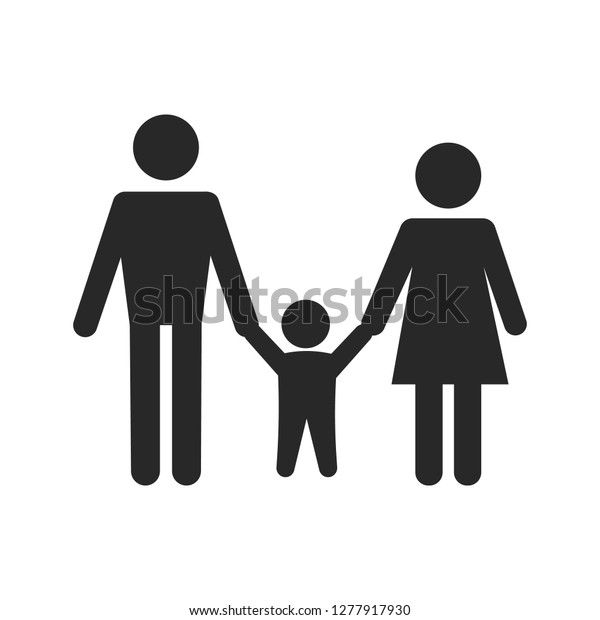 Family Icon Trendy Flat Style Isolated Stock Vector (Royalty Free ...