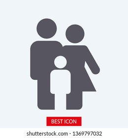 Vector de iconos de familia